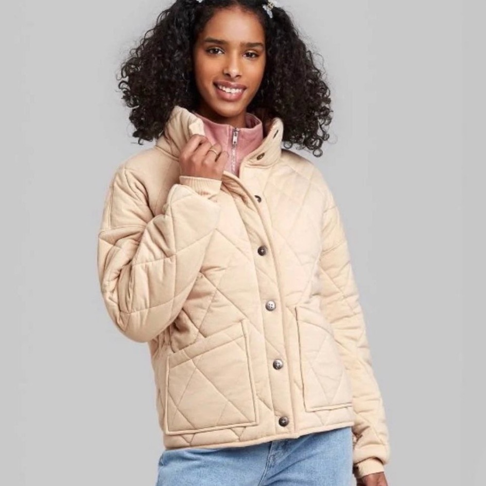 Target Tan Puff Jacket